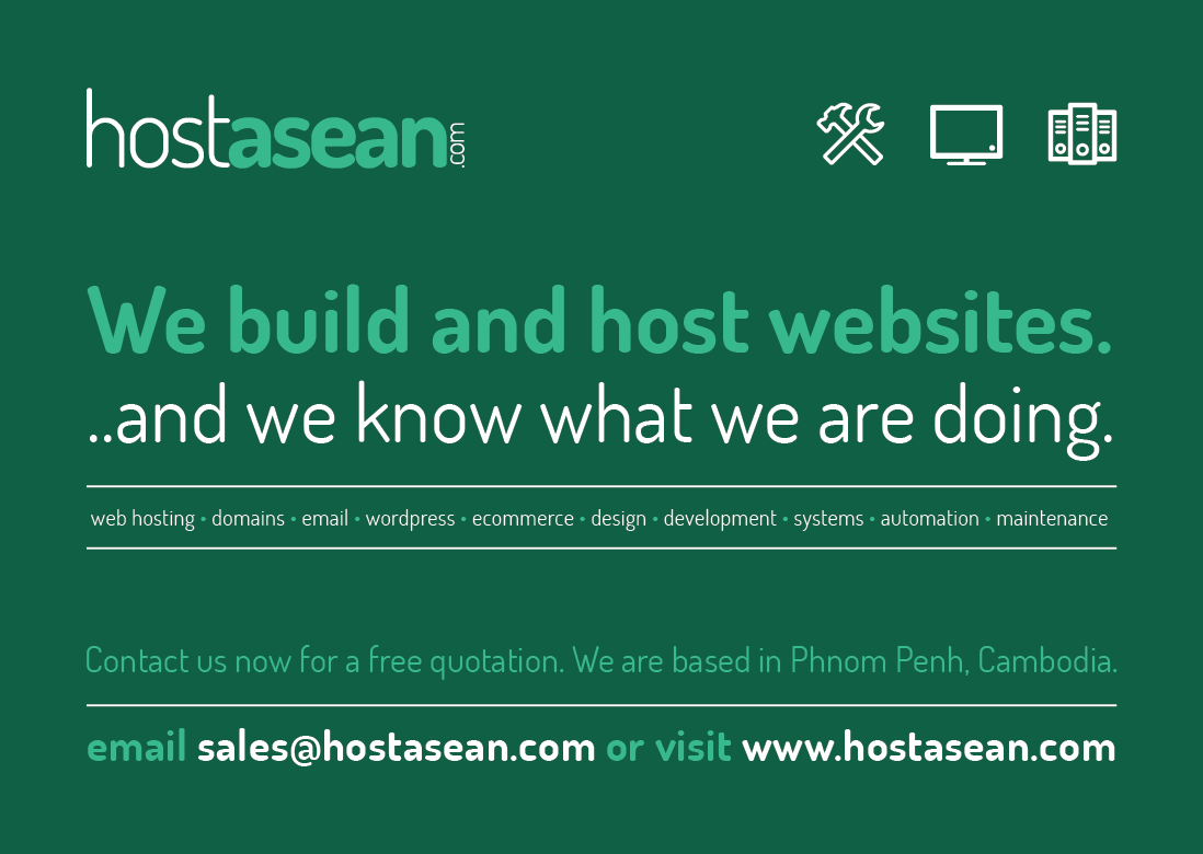 HostAsean Advert in B2B Cambodia