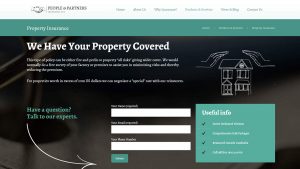 People & Partners Insurance Website Design